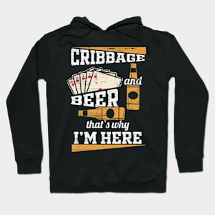 Cribbage And Beer Cribbage Player Hoodie